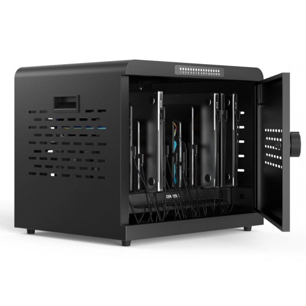 Compulocks - CC1601B-EU organizador para estación de carga Montaje en pared y sobremesa Acero Negro