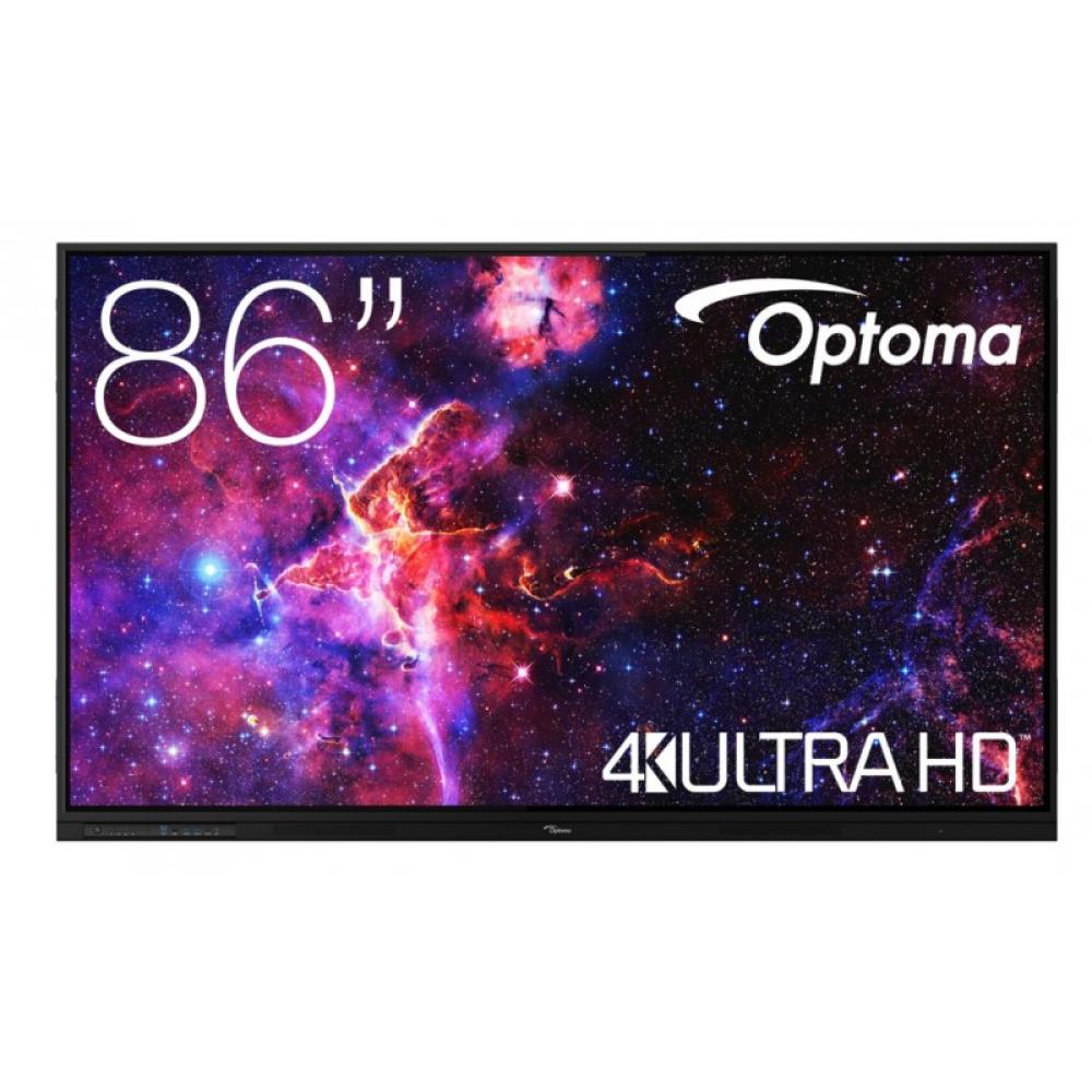 Optoma - H1F0H08BW101 pizarra blanca interactiva 2,18 m (86") 3840 x 2160 Pixeles Pantalla táctil Negro USB