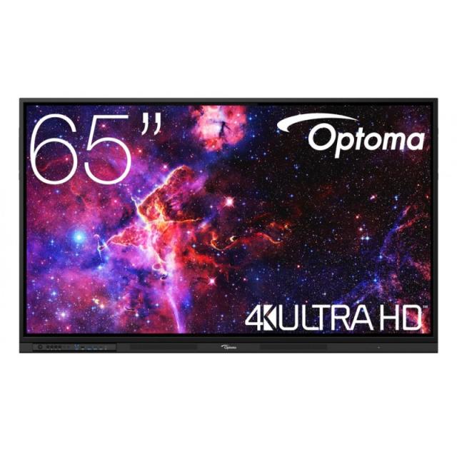 Optoma - 3653RK pizarra blanca interactiva 165,1 cm (65") 3840 x 2160 Pixeles Pantalla táctil Negro