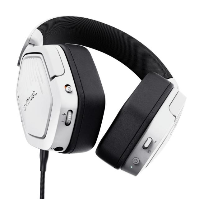 Trust - GXT 493PS Carus Auriculares Inalámbrico y alámbrico Diadema Juego Bluetooth Blanco