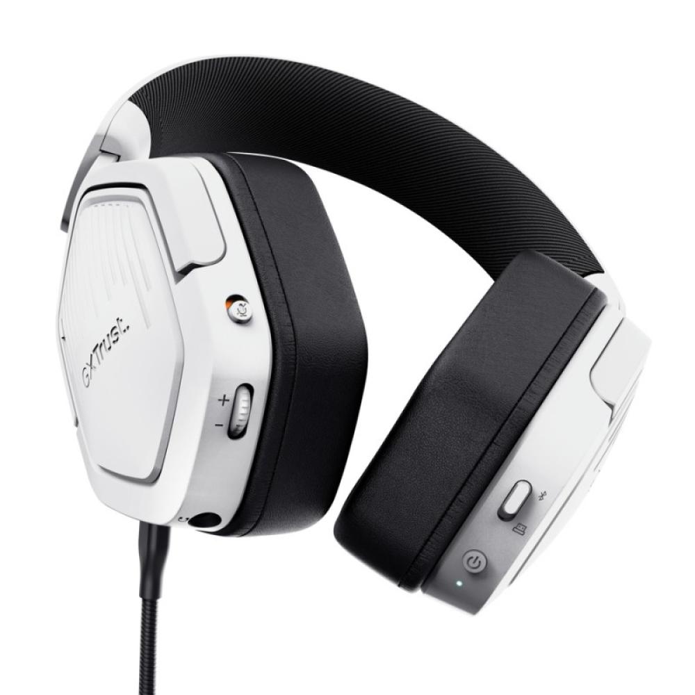 Trust - GXT 493PS Carus Auriculares Inalámbrico y alámbrico Diadema Juego Bluetooth Blanco