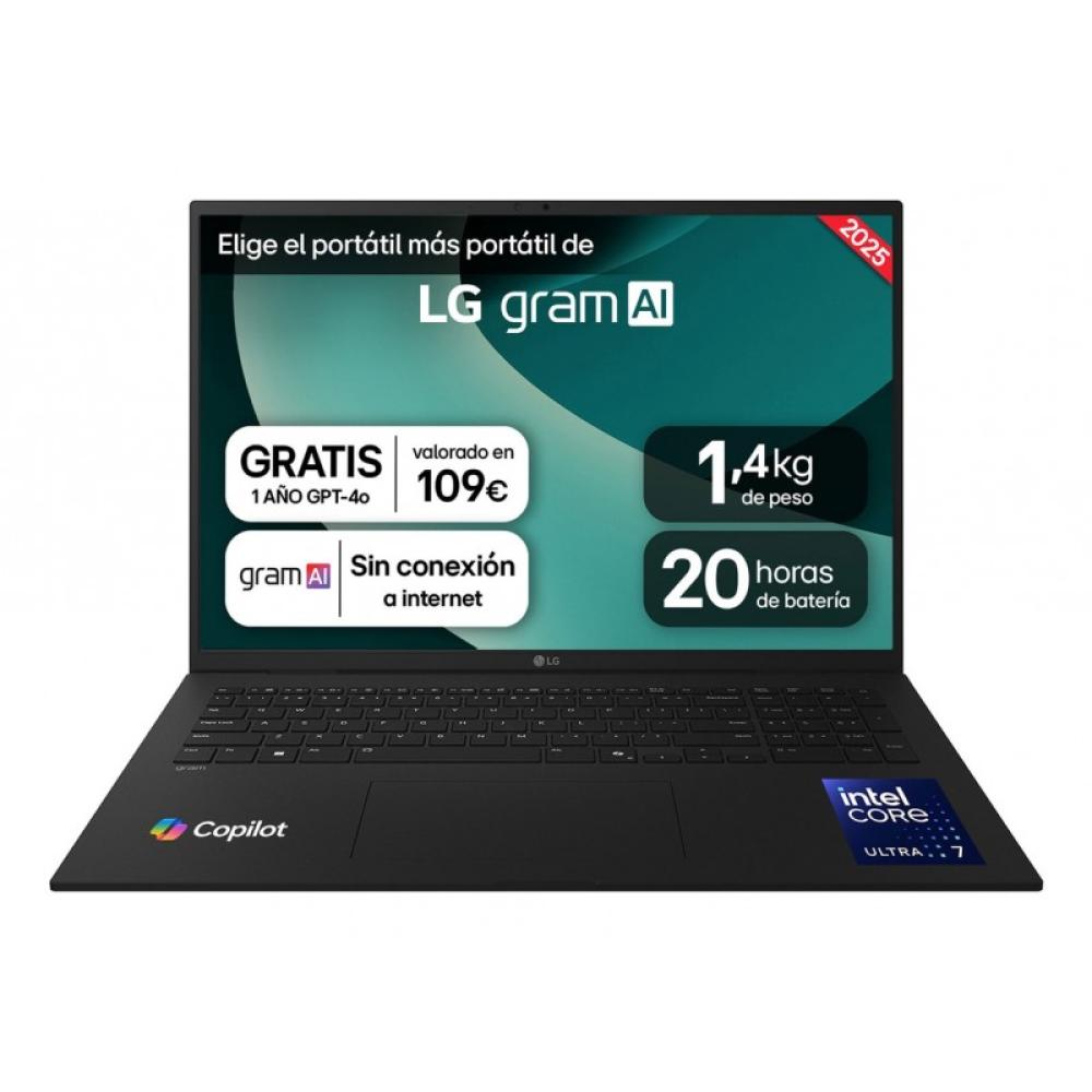 LG - Gram 17ZD90T-G.AX88B ordenador portatil Intel Core Ultra 7 255H Portátil 43,2 cm (17") WQXGA 32 GB LPDDR5x-SDRAM 1 TB SSD W