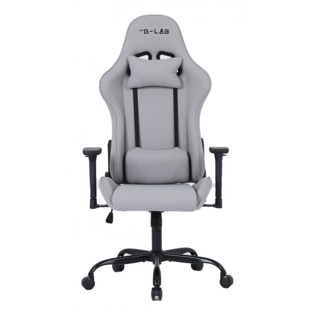 The G-Lab - K Seat Platinium Silla para videojuegos universal Asiento acolchado Gris