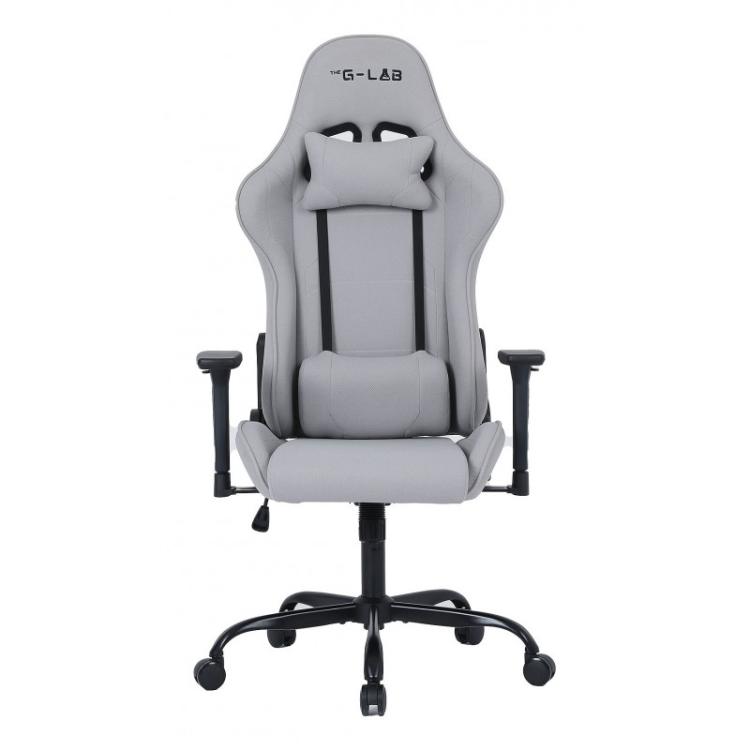 The G-Lab - K Seat Platinium Silla para videojuegos universal Asiento acolchado Gris