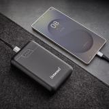 Intenso - B10000 – Power bank de 10.000 mAh, batería externa portátil, USB-C y 2× USB-A, indicador LED, probada en Alemania, neg