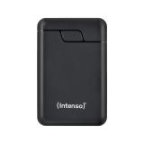 Intenso - B10000 – Power bank de 10.000 mAh, batería externa portátil, USB-C y 2× USB-A, indicador LED, probada en Alemania, neg