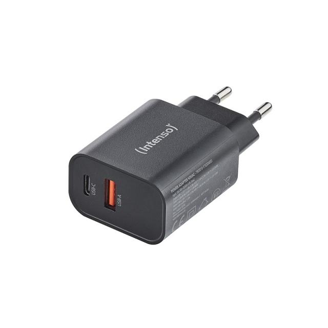 Intenso - 7803010 adaptador e inversor de corriente Interior 30 W Negro