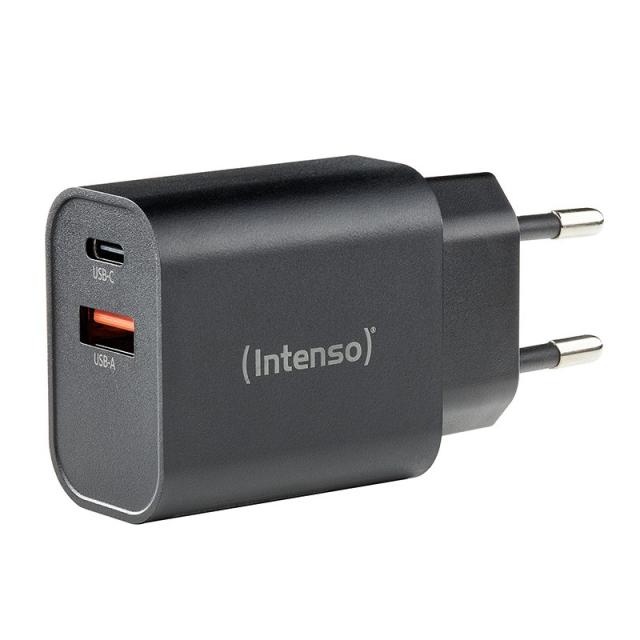 Intenso - 7803010 adaptador e inversor de corriente Interior 30 W Negro