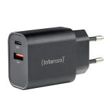 Intenso - 7803010 adaptador e inversor de corriente Interior 30 W Negro
