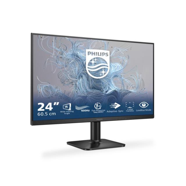Philips - 1000 series 24E2N1100LB/00 pantalla para PC 60,5 cm (23.8") 1920 x 1080 Pixeles Full HD LCD Negro