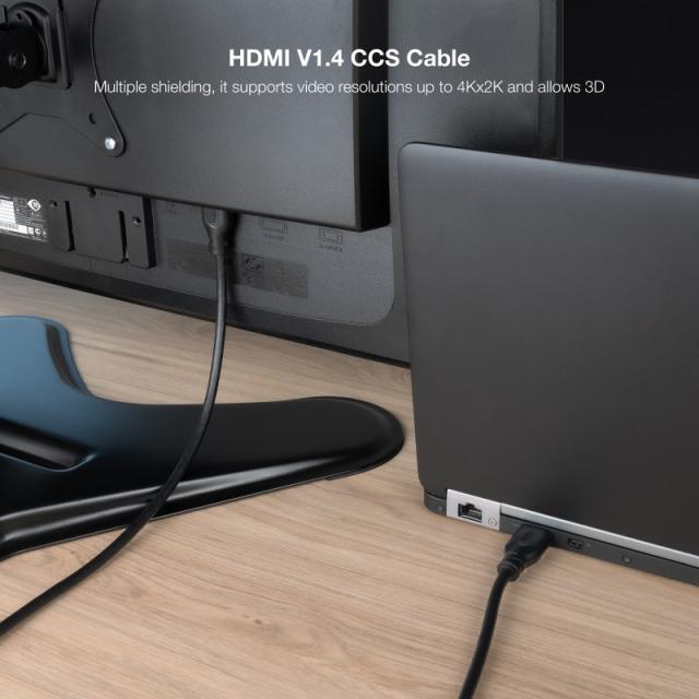 Nanocable - Cable HDMI V1.4 CCS, A/M-A/M, Negro, 3m