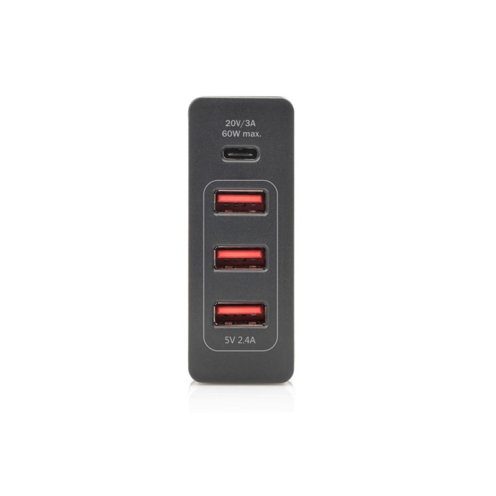 Digitus - Adaptador USB universal de 4 puertos, USB Type-C™