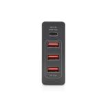 Digitus - Adaptador USB universal de 4 puertos, USB Type-C™
