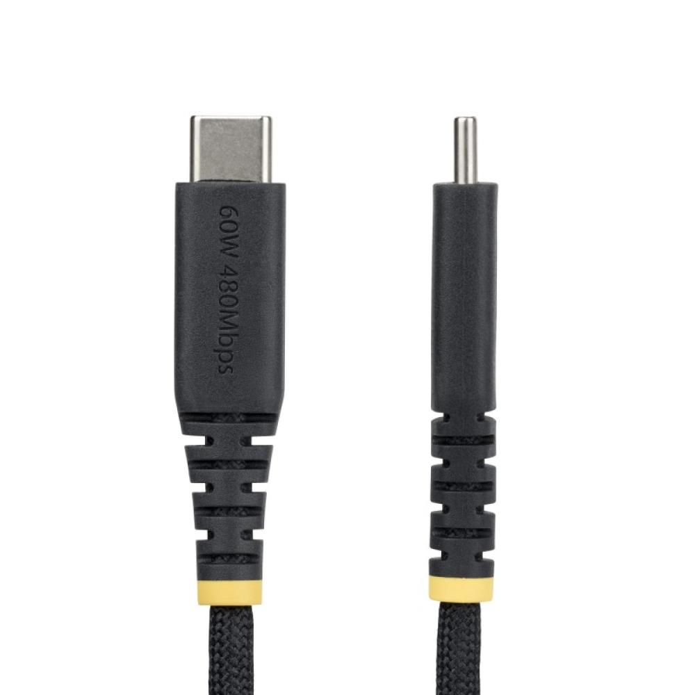 StarTech.com - Cable de Carga USB-C Trenzado de TPE y Nailon de 15cm - Cable Cargador USB Tipo C - - Cable Carg - USB2CC15CMNCBR