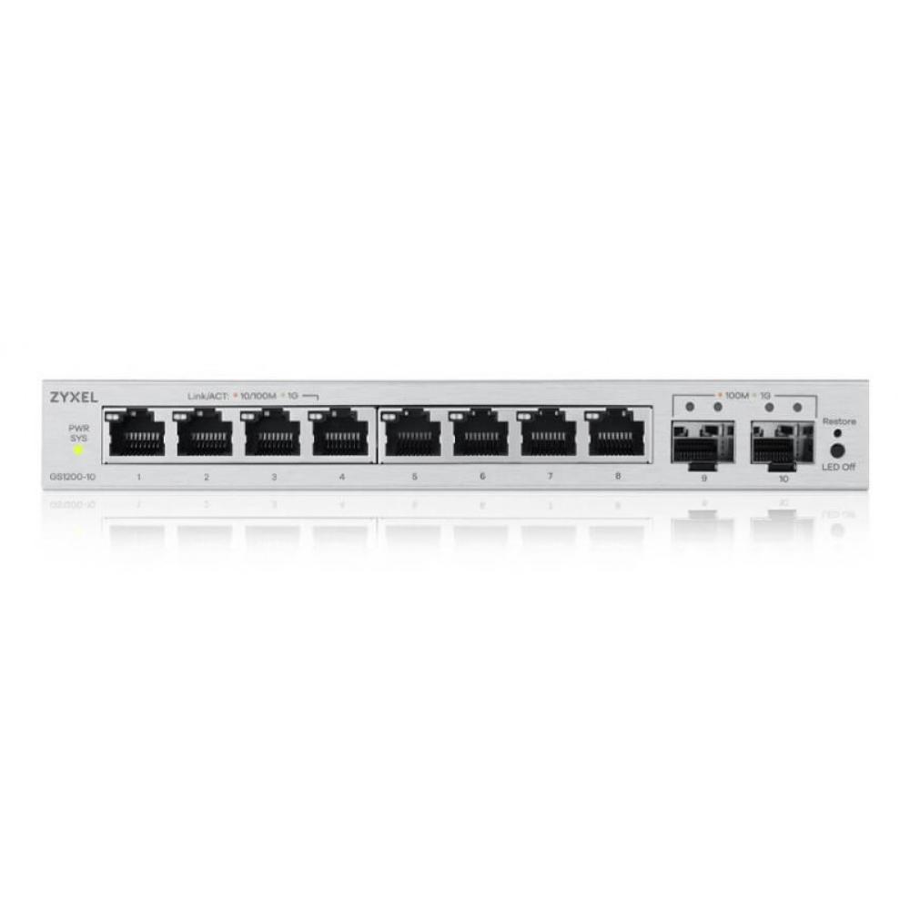 Zyxel - GS1200-10v3 Gestionado L2 Gigabit Ethernet (10/100/1000) Escritorio Gris