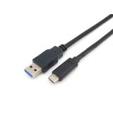 Equip - 128344 Cable USB 3.2 Gen 1 C a A , M/M , 2,0m, 5Gbps, Negro
