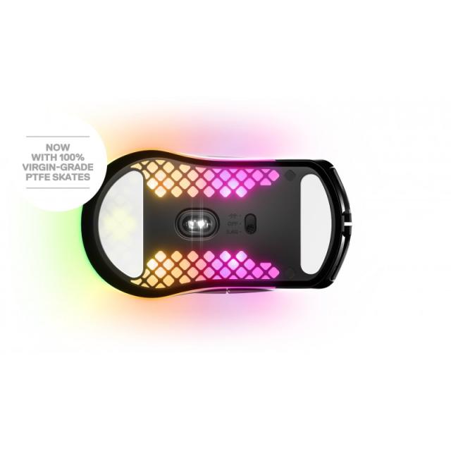 Steelseries - Aerox 3 Wireless ratón Juego mano derecha RF Wireless + Bluetooth Óptico 18000 DPI - 62612
