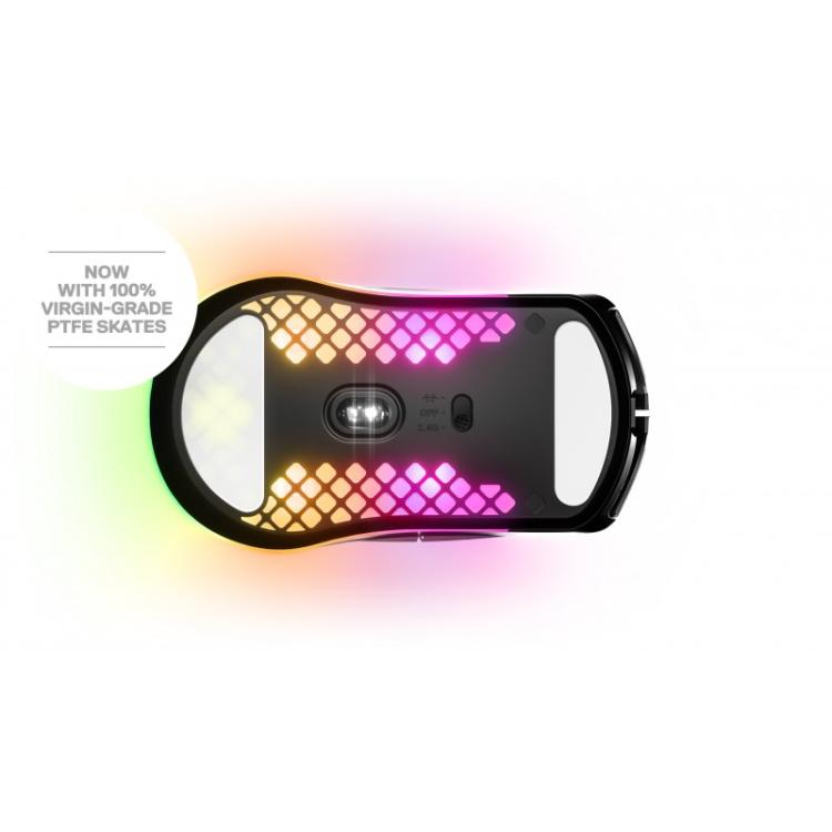Steelseries - Aerox 3 Wireless ratón Juego mano derecha RF Wireless + Bluetooth Óptico 18000 DPI - 62612