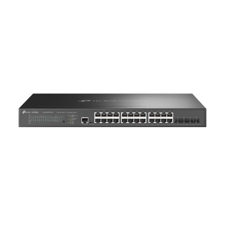 TP-Link - Omada SG3428XPP-M2 switch Gestionado L2+ 2.5G Ethernet (100/1000/2500) Energía sobre Ethernet (PoE) 1U Negro