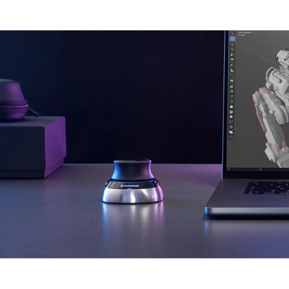 Dconnexion - SpaceMouse ratón Oficina RF Wireless + Bluetooth + USB Type-A 6DoF