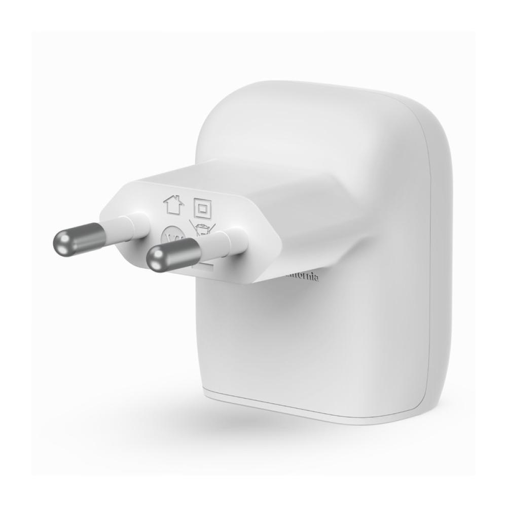 Belkin - WCA006VF1MWH-B6 cargador de dispositivo móvil Smartphone Blanco Corriente alterna Carga rápida Interior