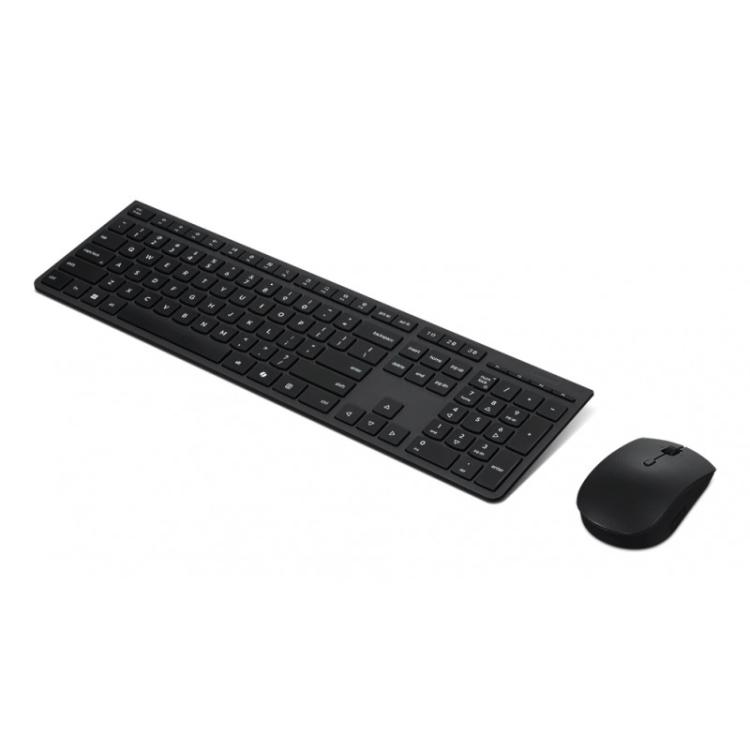 Lenovo - 4X31R64357 teclado Ratón incluido Oficina RF Wireless + Bluetooth QWERTY Español Gris