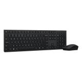 Lenovo - 4X31R64357 teclado Ratón incluido Oficina RF Wireless + Bluetooth QWERTY Español Gris