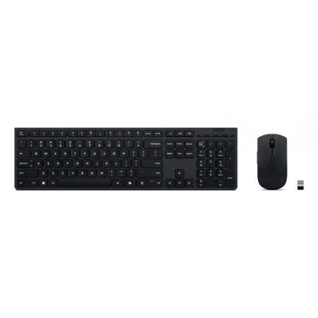 Lenovo - 4X31R64357 teclado Ratón incluido Oficina RF Wireless + Bluetooth QWERTY Español Gris