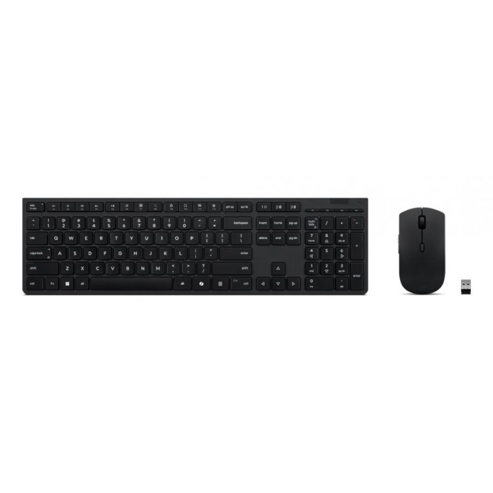 Lenovo - 4X31R64357 teclado Ratón incluido Oficina RF Wireless + Bluetooth QWERTY Español Gris