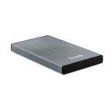 TooQ - TQE-2527G caja para disco duro externo 2.5" Caja de disco duro (HDD) Negro, Gris