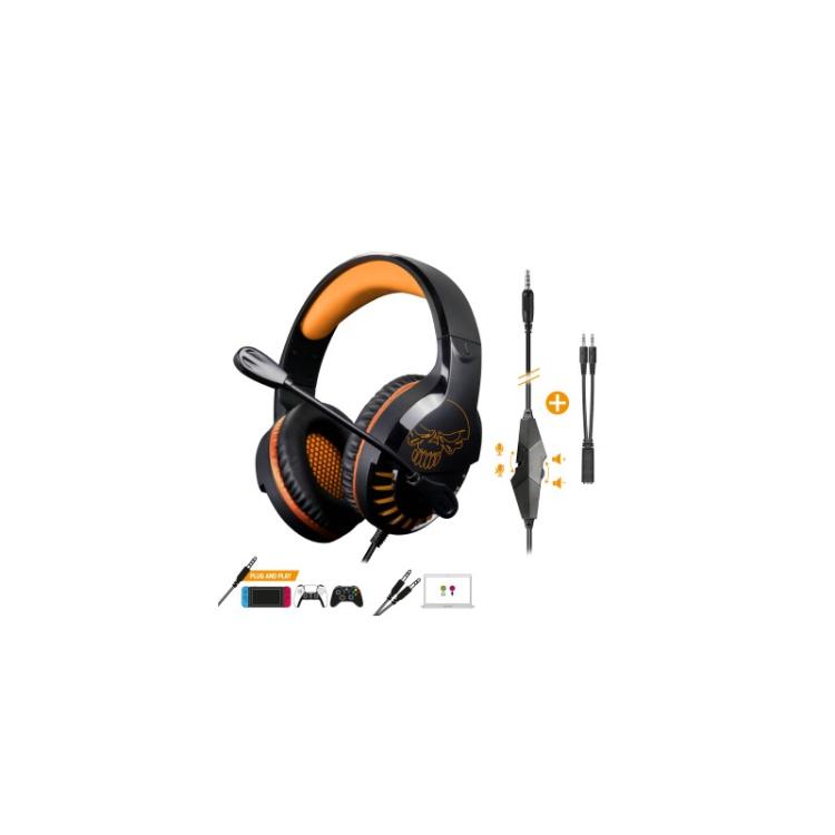 Spirit of Gamer - PRO-H3 Auriculares Alámbrico Diadema Juego Negro, Naranja