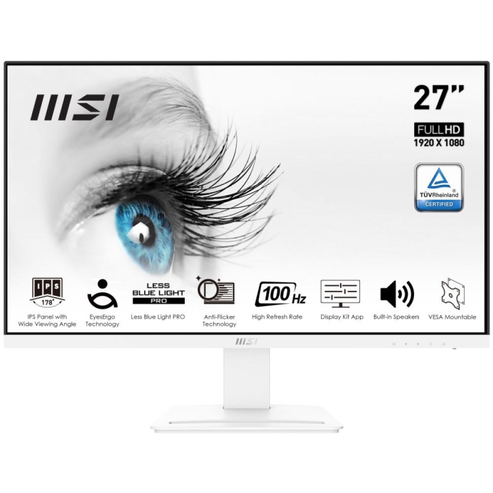 MSI - Pro MP273AW pantalla para PC 68,6 cm (27") 1920 x 1080 Pixeles Full HD LED Blanco