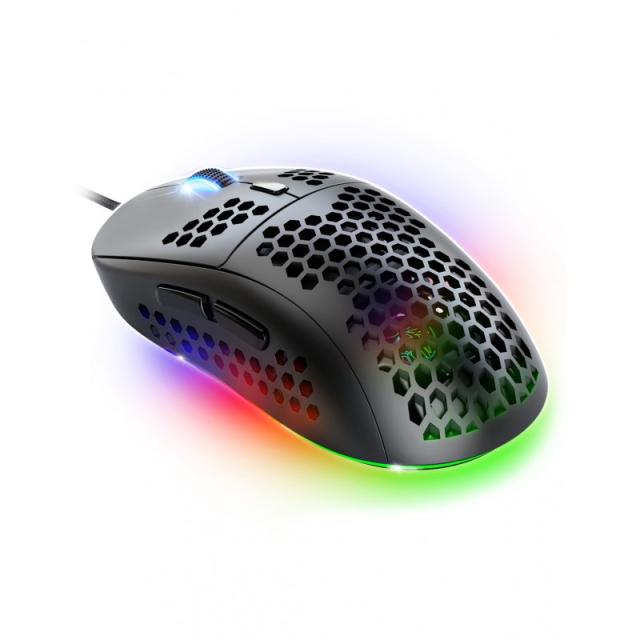 Spirit of Gamer - PRO-M4 DARK ratón Juego mano derecha USB tipo A Óptico 12800 DPI