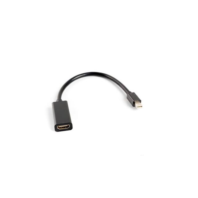 Lanberg - AD-0005-BK adaptador de cable de vídeo 0,2 m Mini DisplayPort HDMI tipo A (Estándar) Negro
