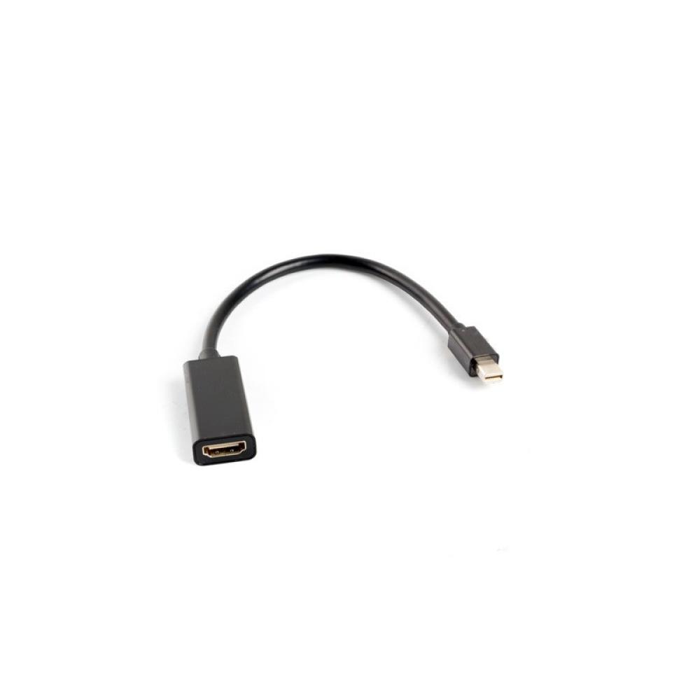 Lanberg - AD-0005-BK adaptador de cable de vídeo 0,2 m Mini DisplayPort HDMI tipo A (Estándar) Negro