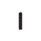 Lanberg - PS0-05F-0300-BK base múltiple 3 m 5 salidas AC Interior Negro