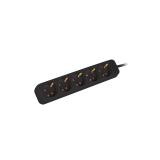 Lanberg - PS0-05F-0300-BK base múltiple 3 m 5 salidas AC Interior Negro