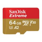 SanDisk - Extreme 64 GB MicroSDXC UHS-I Clase 10 - SDSQXAH-064G-GN6AA