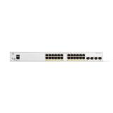 Cisco - Catalyst 1300 Gestionado L2/L3 Gigabit Ethernet (10/100/1000) Energía sobre Ethernet (PoE) Gris - C1300-24P-4G