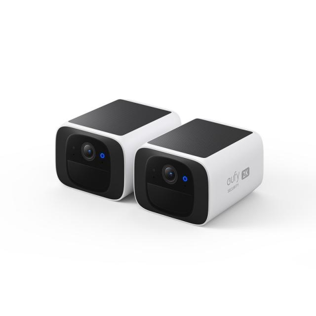 Eufy - Security SoloCam S220, Camara vigilancia WiFi Exterior, Camara vigilancia WiFi Exterior Solar,2K resolución, IP67, nessun