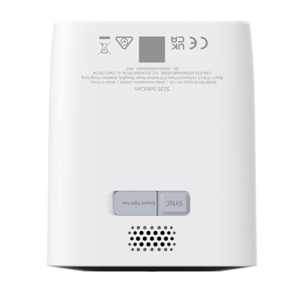 Eufy - Security SoloCam S220, Camara vigilancia WiFi Exterior, Camara vigilancia WiFi Exterior Solar,2K resolución, IP67, nessun