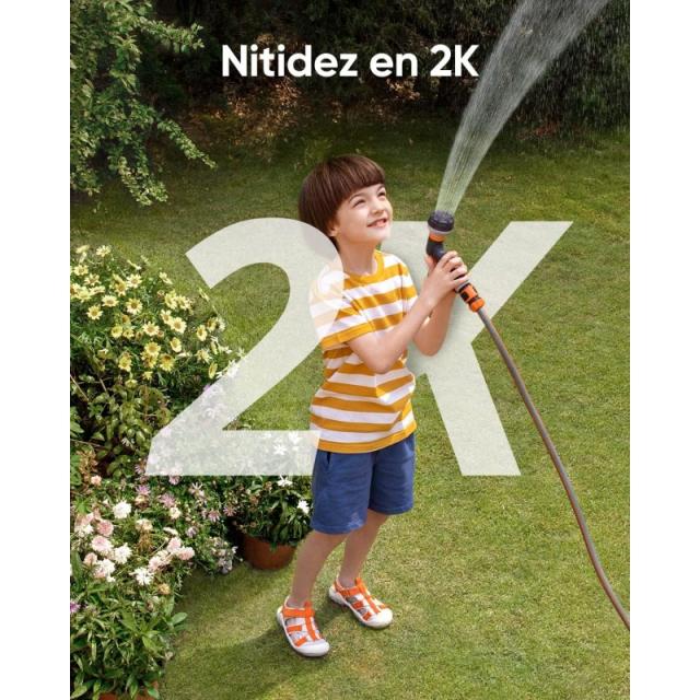 Eufy - Security SoloCam S220, Camara vigilancia WiFi Exterior, Camara vigilancia WiFi Exterior Solar,2K resolución, IP67, nessun