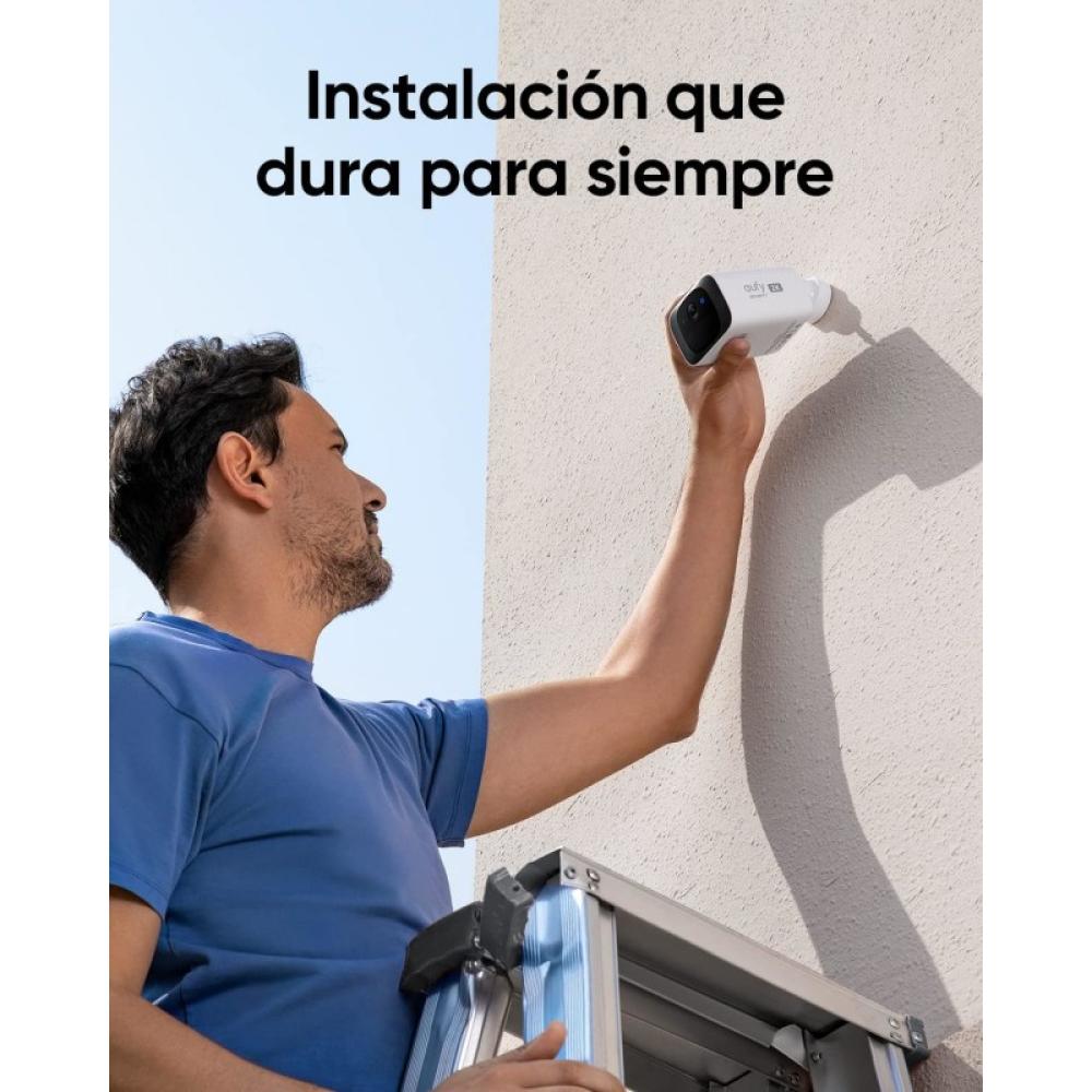 Eufy - Security SoloCam S220, Camara vigilancia WiFi Exterior, Camara vigilancia WiFi Exterior Solar,2K resolución, IP67, nessun