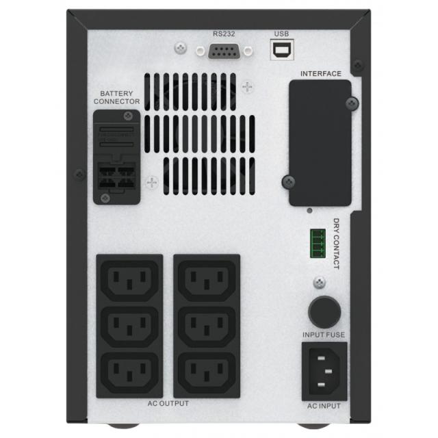 APC - Easy UPS SMV sistema de alimentación ininterrumpida (UPS) Línea interactiva 1,5 kVA 1050 W 6 salidas AC
