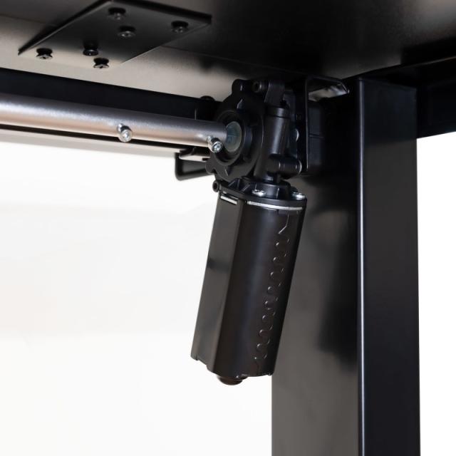 TooQ - Mesa de Escritorio ORIGAMI Eléctrica Ajustable con Tablero, Negra