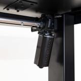 TooQ - Mesa de Escritorio ORIGAMI Eléctrica Ajustable con Tablero, Negra