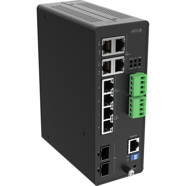 Axis - 02621-001 switch Gestionado 10G Ethernet (100/1000/10000) Energía sobre Ethernet (PoE) Negro