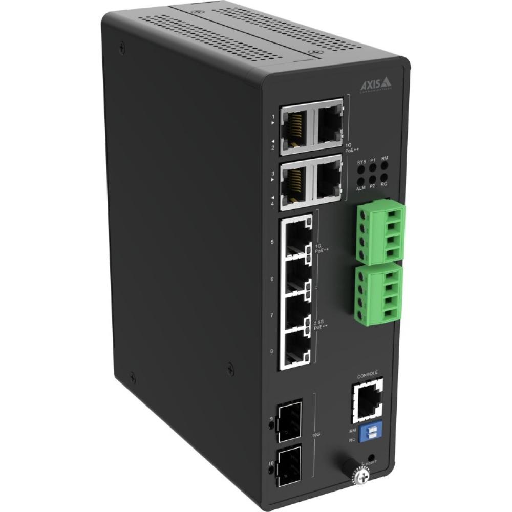 Axis - 02621-001 switch Gestionado 10G Ethernet (100/1000/10000) Energía sobre Ethernet (PoE) Negro