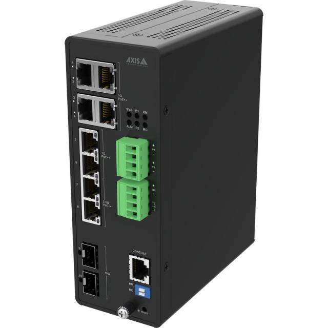 Axis - 02621-001 switch Gestionado 10G Ethernet (100/1000/10000) Energía sobre Ethernet (PoE) Negro