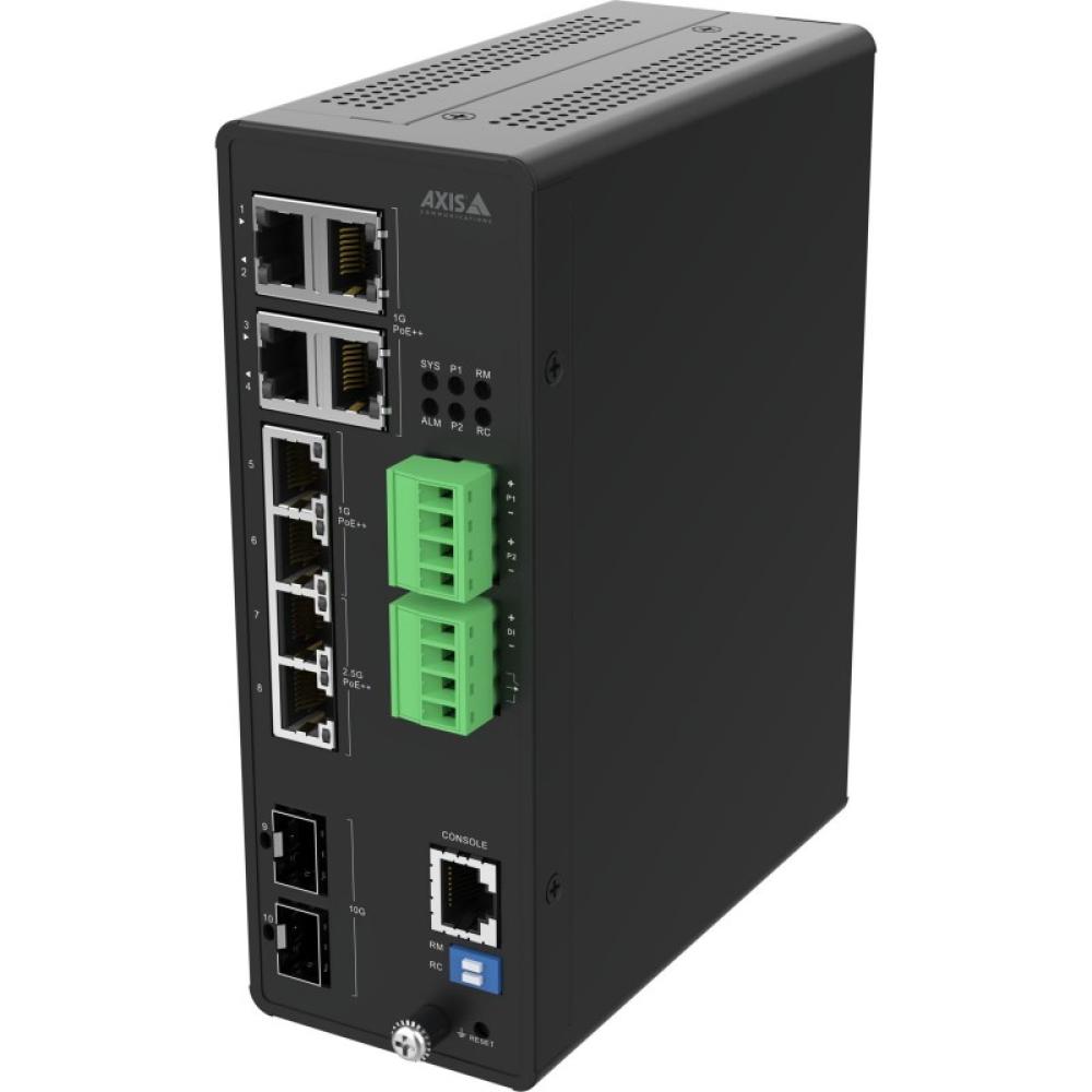 Axis - 02621-001 switch Gestionado 10G Ethernet (100/1000/10000) Energía sobre Ethernet (PoE) Negro